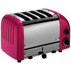Dualit Made to Order Classic 4-Slice Toaster Stainless Steel/Heather Violet Gloss